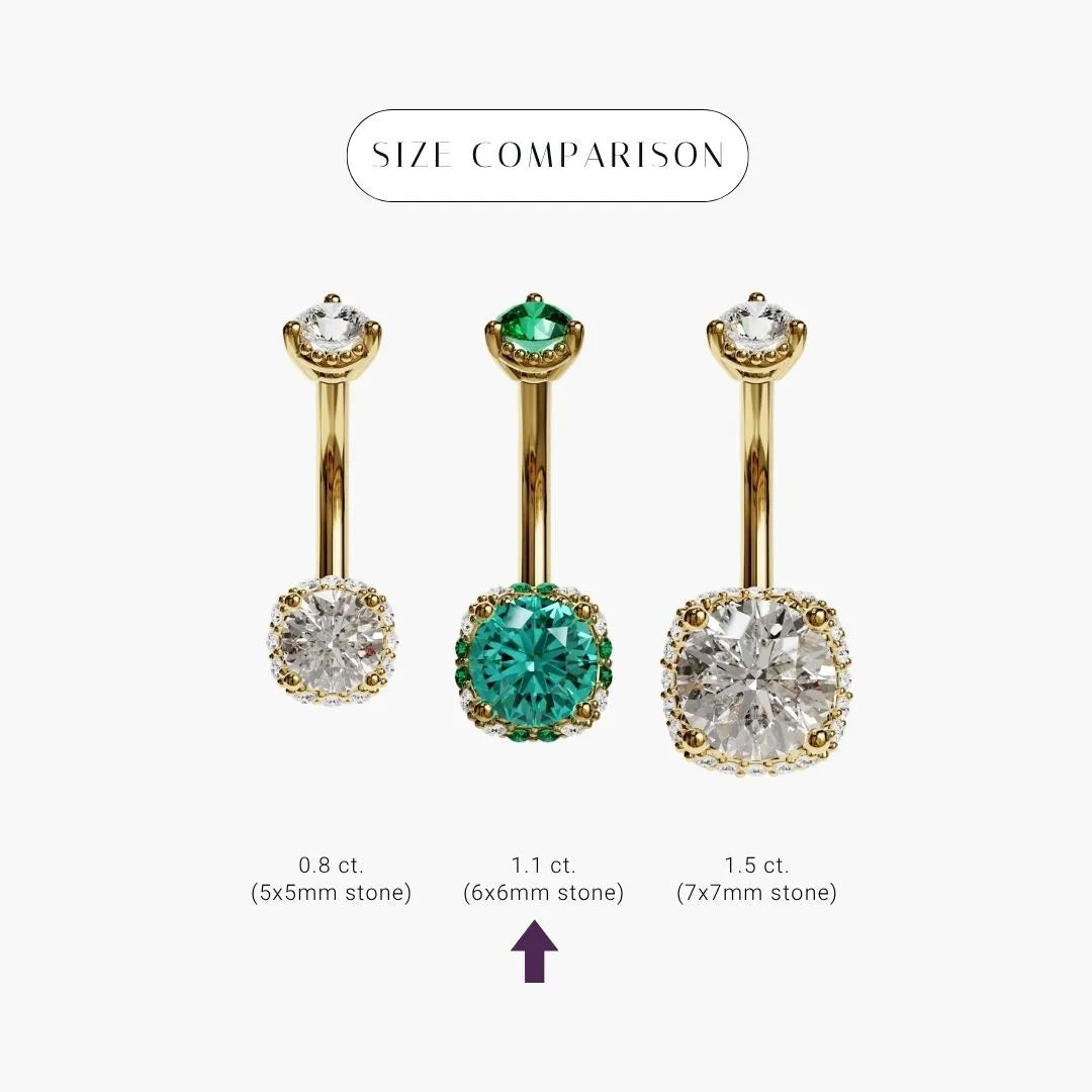 La Femme Siren Call 1.1 ct. Belly Ring