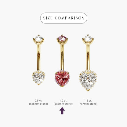 La Femme Blush Pavé 1.0 ct. Belly Ring