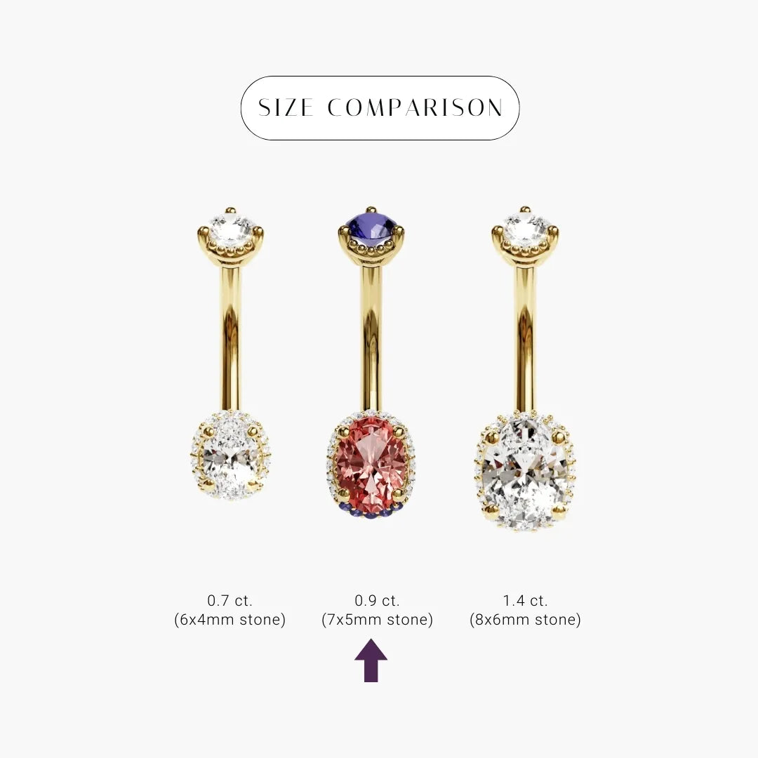 La Femme Ember Pavé 0.9 ct. Belly Ring