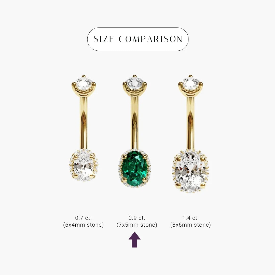 La Femme Envy Pavé 0.9 ct. Belly Ring