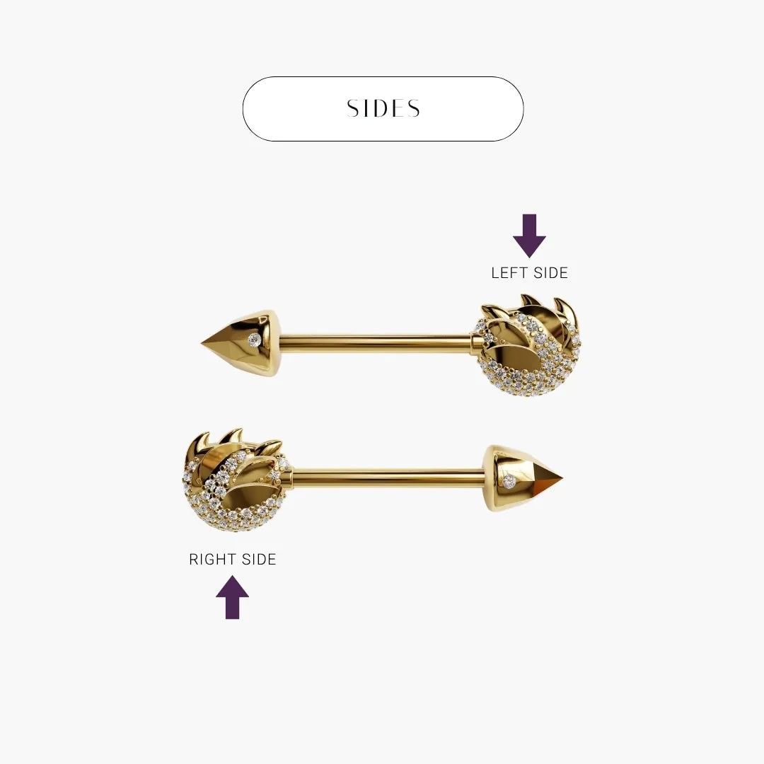 Sauvage Paw Nipple Barbell