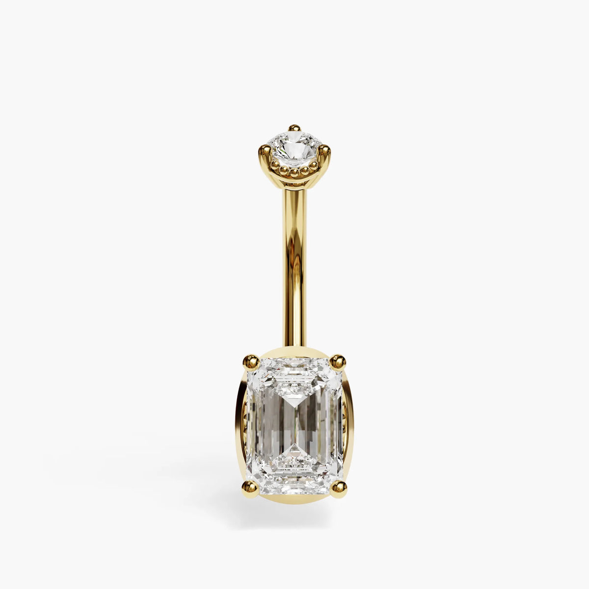 La Femme Emerald 1.1 ct. Lab Diamond Belly Ring