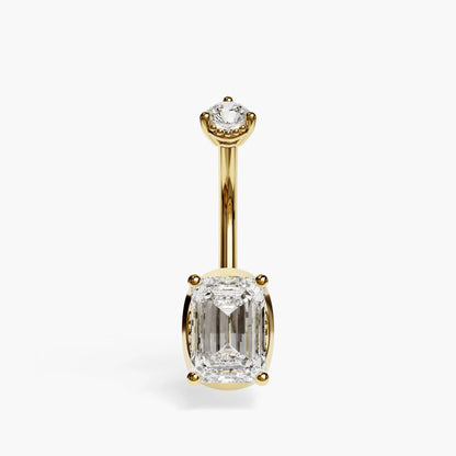 La Femme Emerald 1.1 ct. Lab Diamond Belly Ring