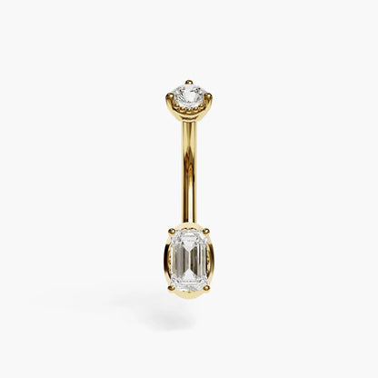 La Femme Emerald 0.4 ct. Lab Diamond Belly Ring