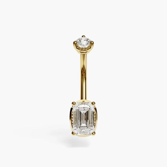 La Femme Emerald 0.7 ct. Lab Diamond Belly Ring