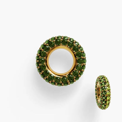 Dual Delight Green Pave Charm