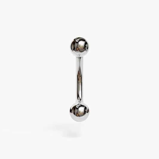 Classic Belly Ring White Gold