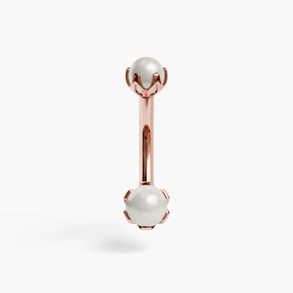 Pearl Orchid Belly Ring