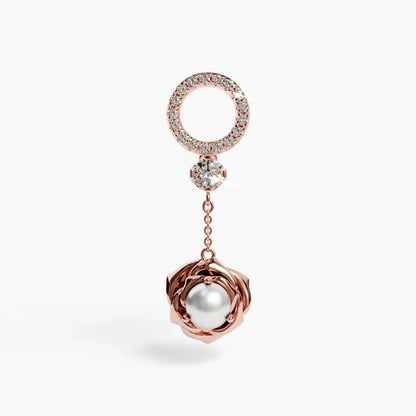 Eternal Rose Charm Yellow & Rose Gold