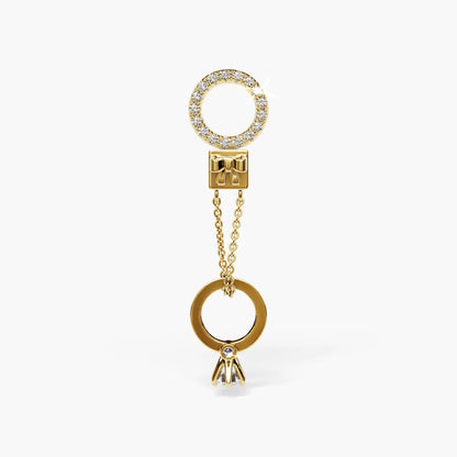 Marry Me Charm Yellow & Rose Gold