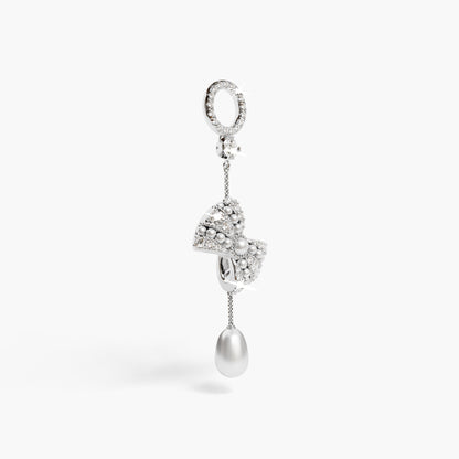 Lover's Bow Charm White Gold