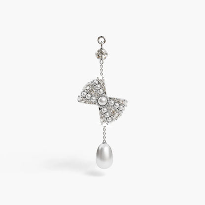 Lover's Bow Charm White Gold