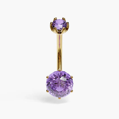 Purple Rain 1.5 ct. Sapphire Belly Ring