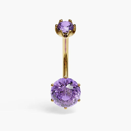 Purple Rain 1.5 ct. Sapphire Belly Ring