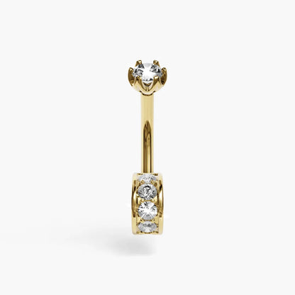 Dome Moissanite Belly Ring