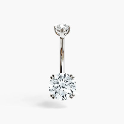 La Seule 1.1 ct. Diamond Belly Ring White Gold