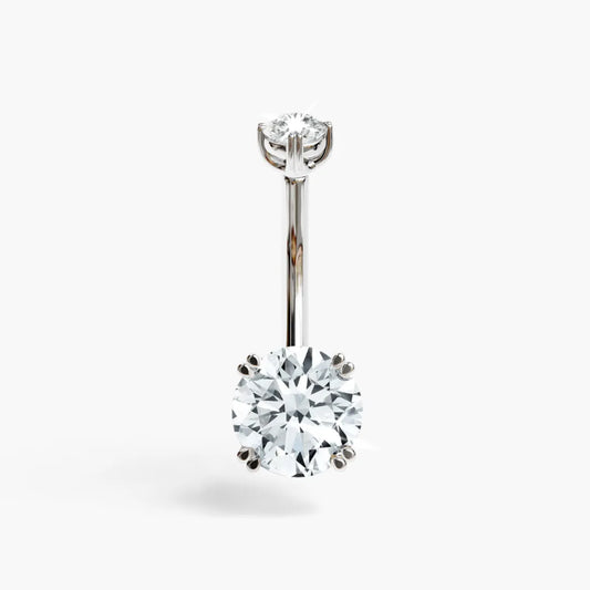 La Seule 1.1 ct. Diamond Belly Ring White Gold