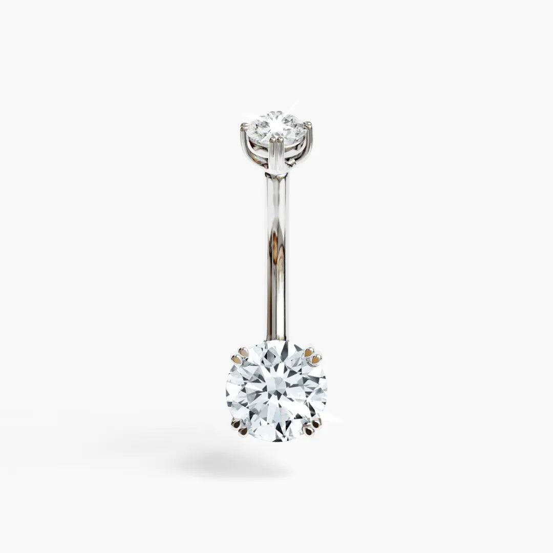 La Seule 0.8 ct. Diamond Belly Ring White Gold