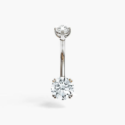 La Seule 0.8 ct. Diamond Belly Ring White Gold