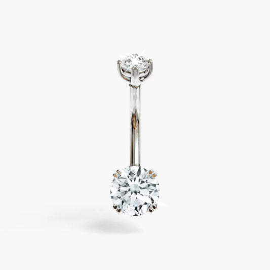 La Seule 0.8 ct. Diamond Belly Ring White Gold