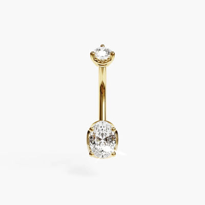 La Femme Oval 0.9 ct. Diamond Belly Ring
