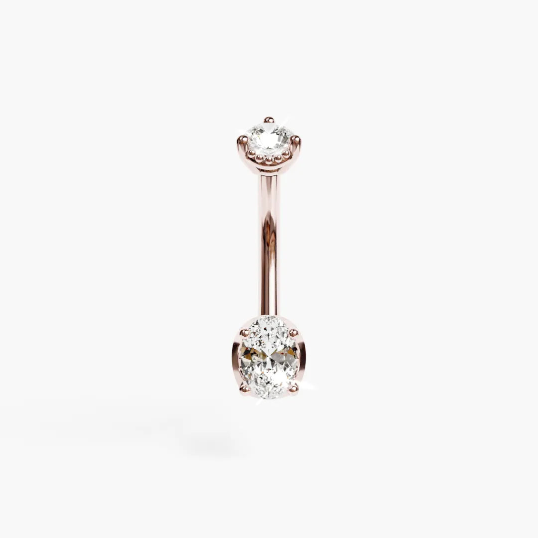 La Femme Oval 0.7 ct. Diamond Belly Ring