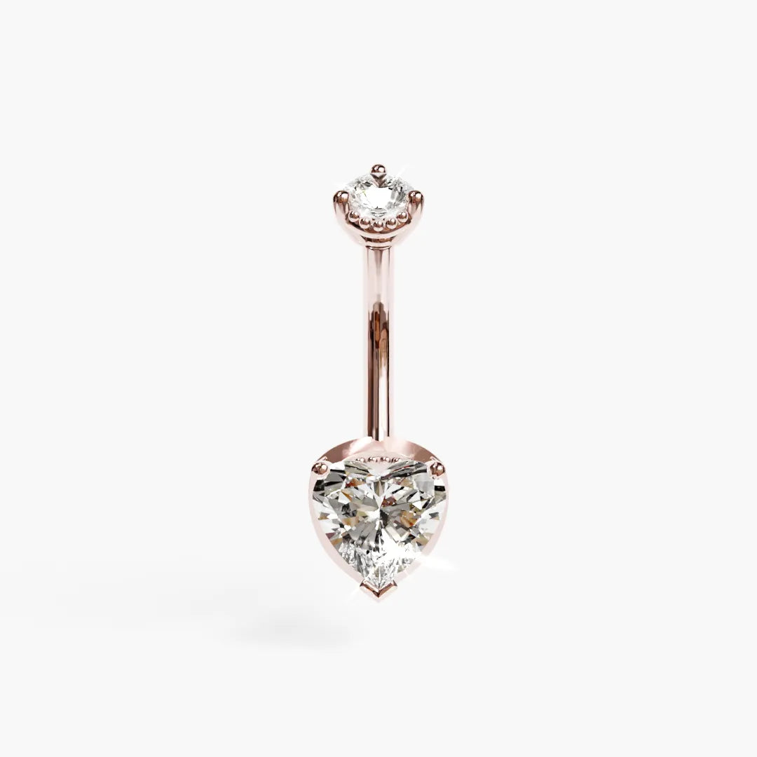 La Femme Heart 1.5 ct. Diamond Belly Ring