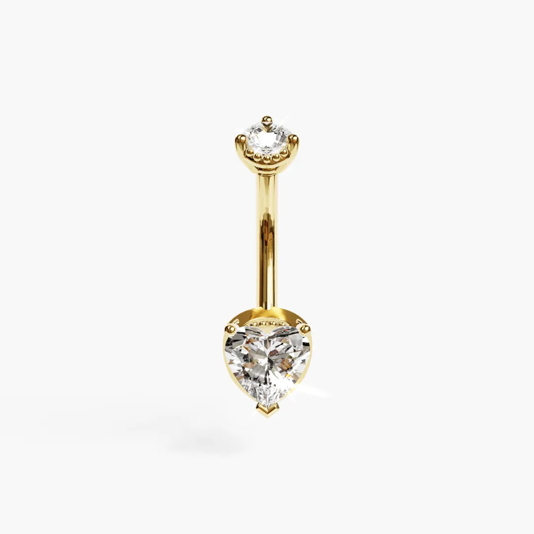 La Femme Heart 1.0 ct. Diamond Belly Ring