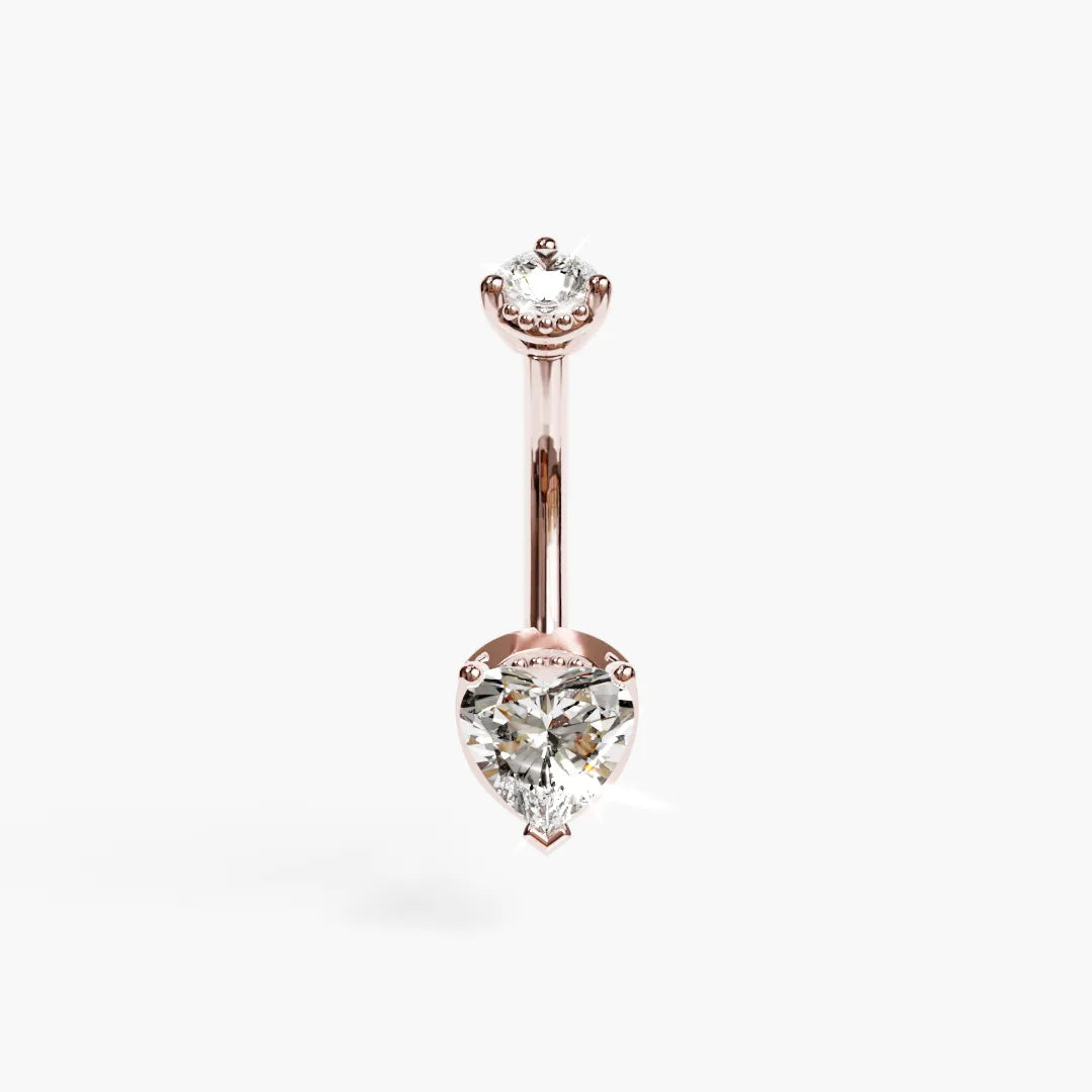 La Femme Heart 1.0 ct. Diamond Belly Ring