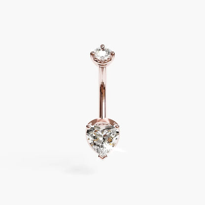 La Femme Heart 1.0 ct. Diamond Belly Ring