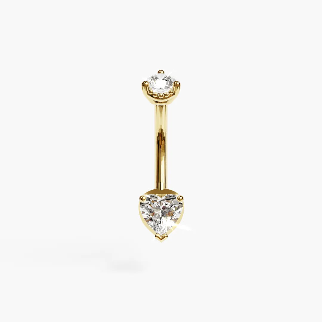 La Femme Heart 0.5 ct. Diamond Belly Ring