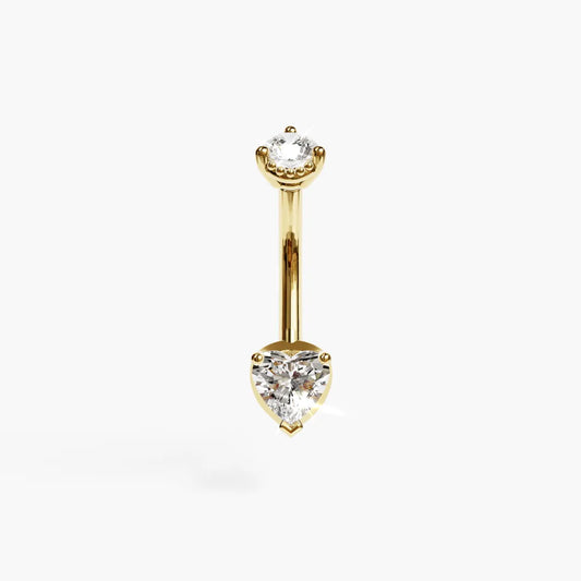 La Femme Heart 0.5 ct. Diamond Belly Ring