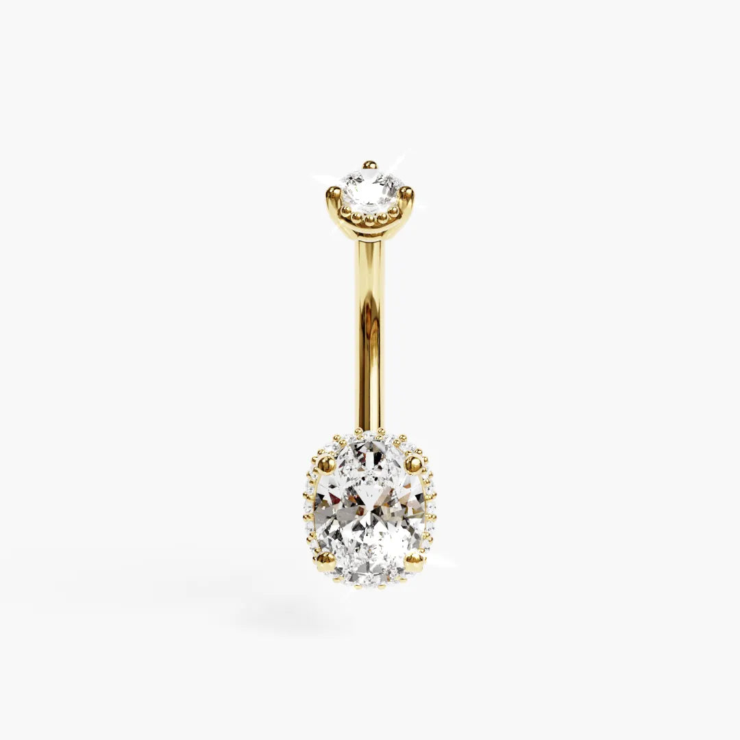 La Femme Oval Pavé 1.4 ct. Diamond Belly Ring