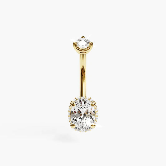 La Femme Oval Pavé 1.4 ct. Diamond Belly Ring