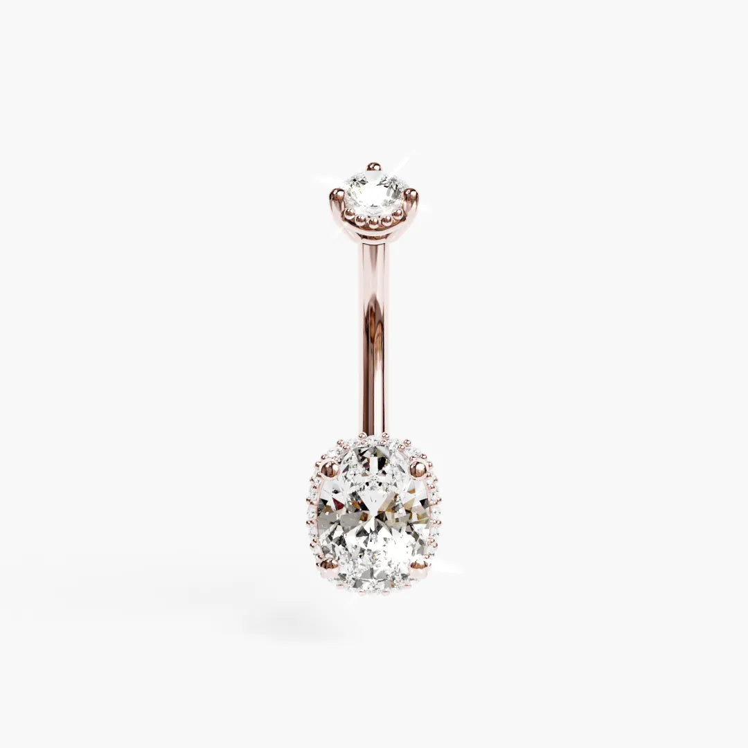 La Femme Oval Pavé 1.4 ct. Diamond Belly Ring