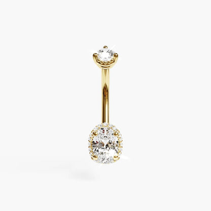 La Femme Oval Pavé 0.9 ct. Diamond Belly Ring