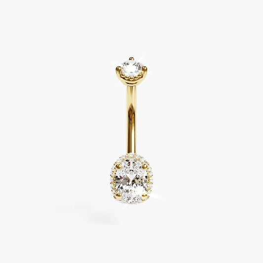 La Femme Oval Pavé 0.9 ct. Diamond Belly Ring