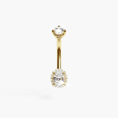 La Femme Oval Pavé 0.7 ct. Diamond Belly Ring