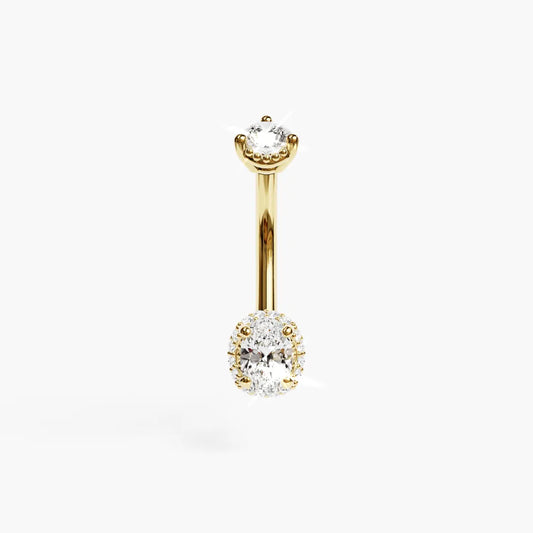La Femme Oval Pavé 0.7 ct. Diamond Belly Ring