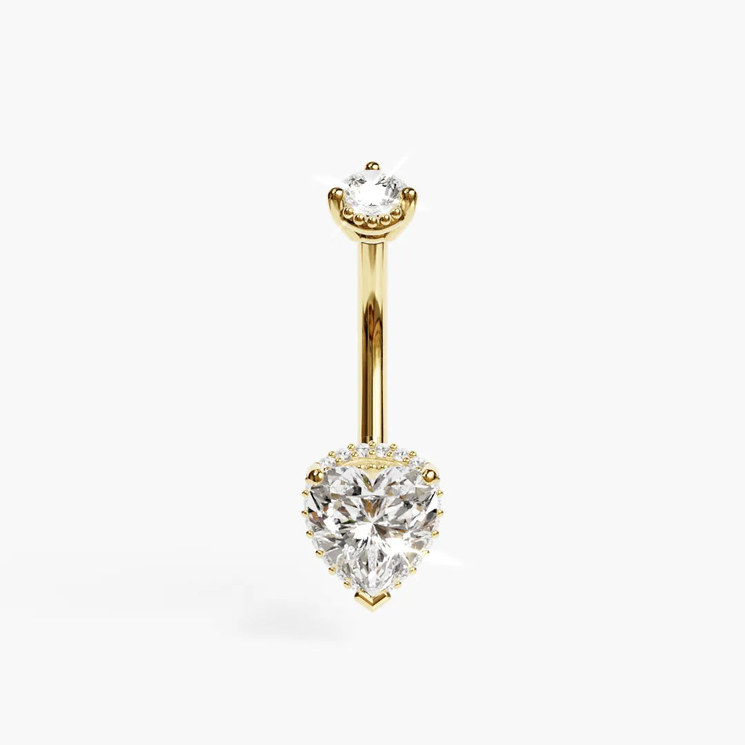 La Femme Heart Pavé 1.5 ct. Diamond Belly Ring