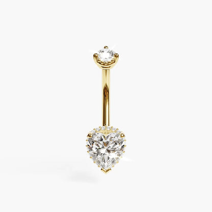 La Femme Heart Pavé 1.5 ct. Diamond Belly Ring