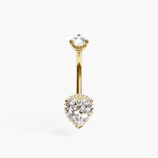 La Femme Heart Pavé 1.5 ct. Diamond Belly Ring