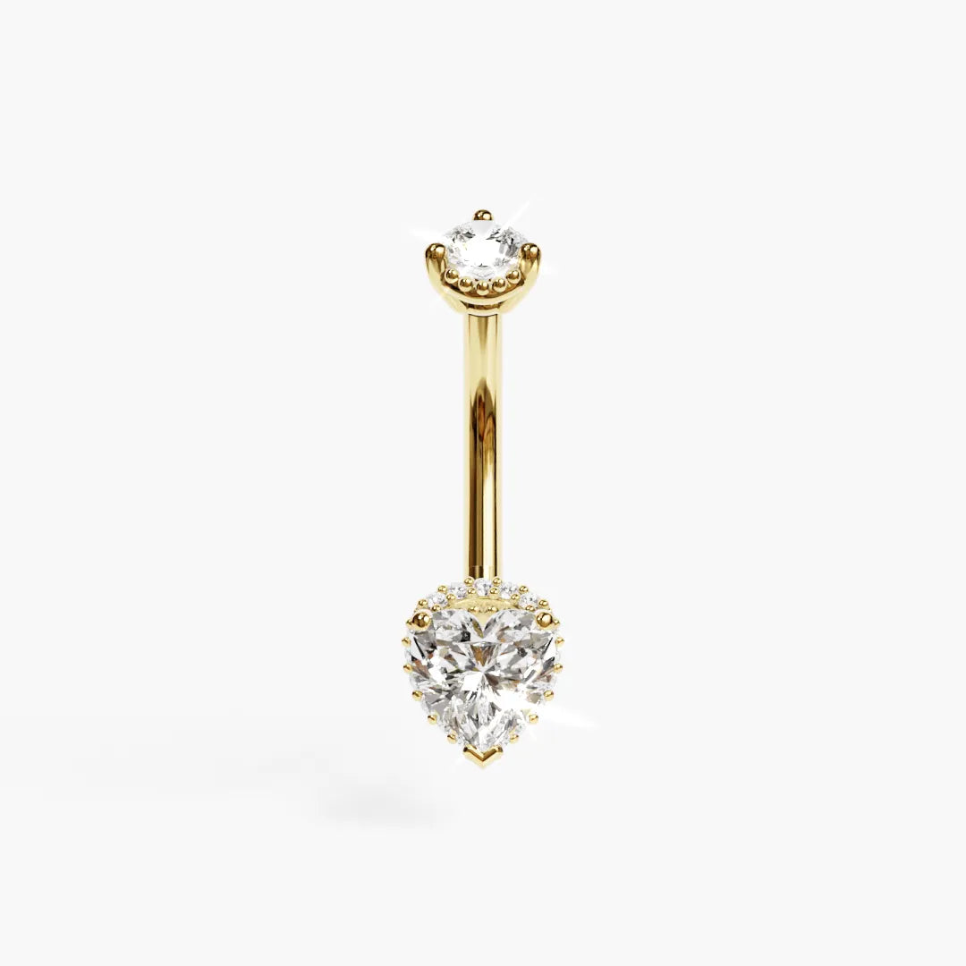 La Femme Heart Pavé 1.0 ct. Diamond Belly Ring
