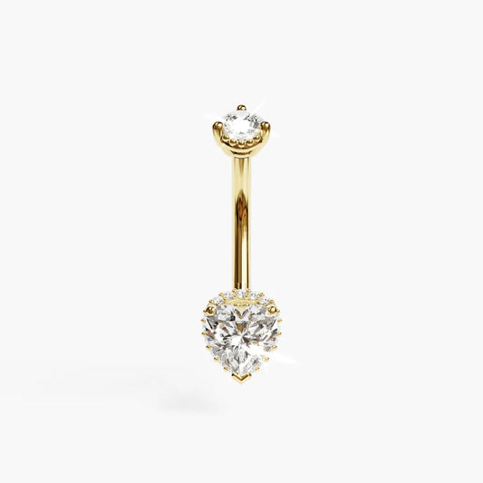La Femme Heart Pavé 1.0 ct. Diamond Belly Ring
