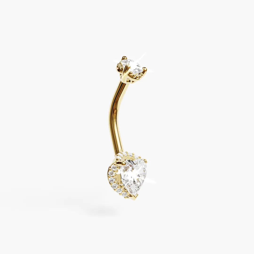 La Femme Heart Pavé 1.0 ct. Diamond Belly Ring