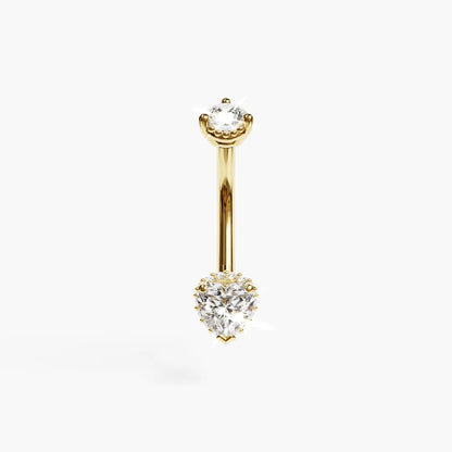 La Femme Heart Pavé 0.5 ct. Diamond Belly Ring