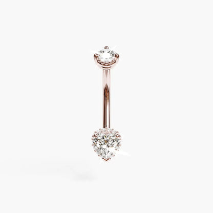 La Femme Heart Pavé 0.5 ct. Diamond Belly Ring