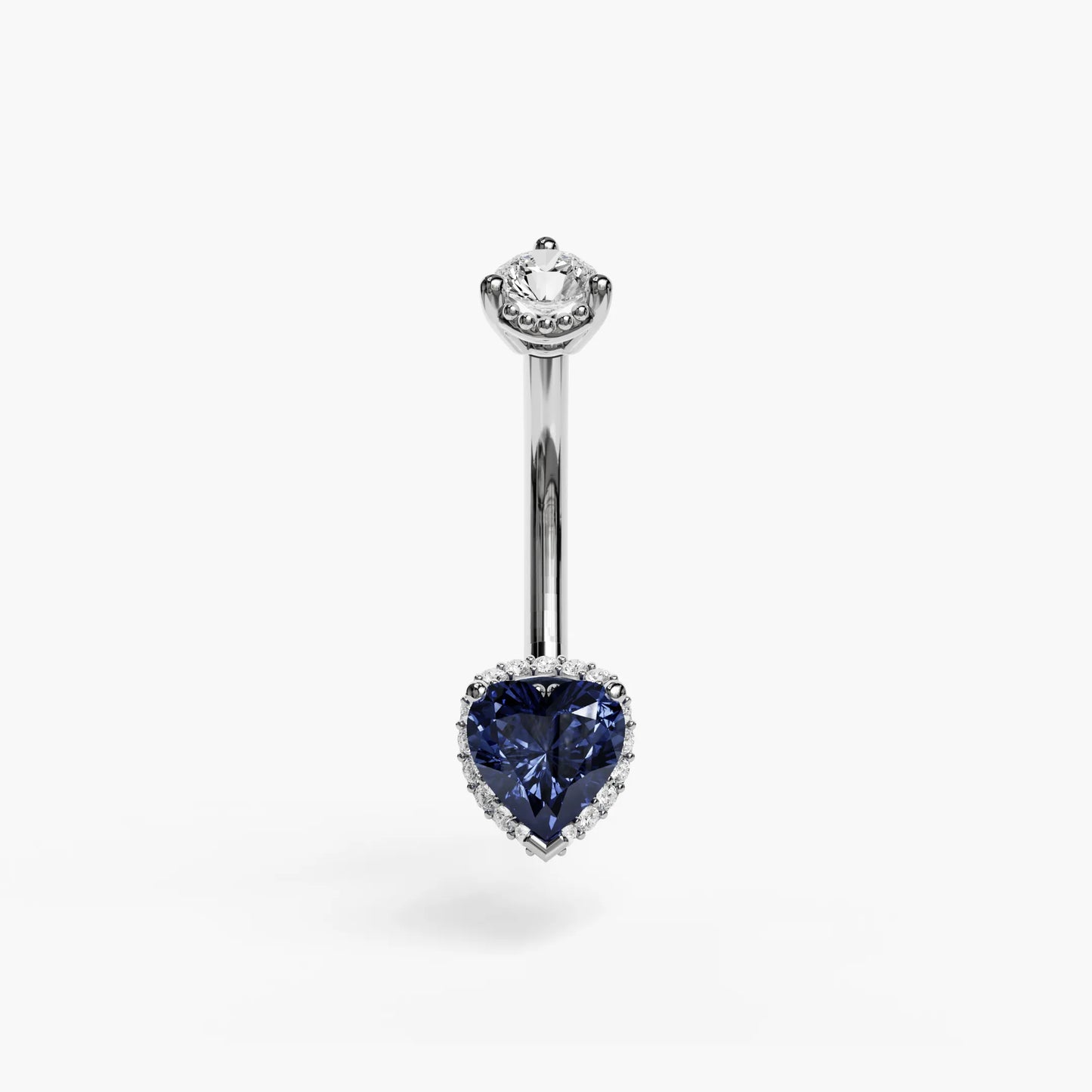 La Femme Eclipse Pavé 1.0 ct. Belly Ring White Gold