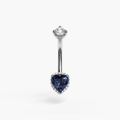 La Femme Eclipse Pavé 1.0 ct. Belly Ring White Gold