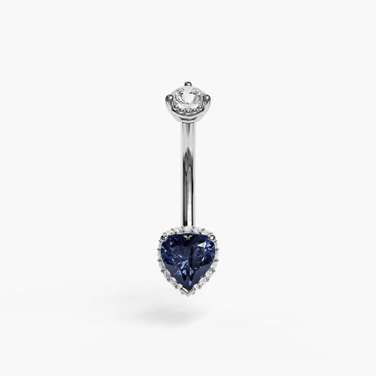 La Femme Eclipse Pavé 1.0 ct. Belly Ring White Gold